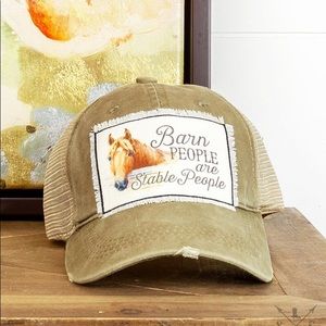 Barn People are Stable People Horse Patch Hat